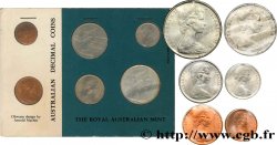 AUSTRALIEN Série FDC 6 monnaies 1966 