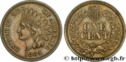 ÉTATS-UNIS D AMÉRIQUE 1 Cent tête d’indien, 2e type 1864 