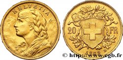 GOLD, PALLADIUM & PLATINUM INVESTMENT 20 Francs &nbsp;Vreneli&nbsp; 1909 Berne