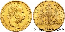 GOLD, PALLADIUM & PLATINUM INVESTMENT 8 Florins ou 20 Francs or François-Joseph Ier 1884 Vienne
