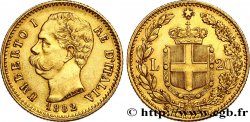 GOLD, PALLADIUM & PLATINUM INVESTMENT 20 Lire Umberto Ier 1882 Rome