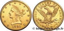 ÉTATS-UNIS D AMÉRIQUE 10 Dollars or  Liberty  1891 Carson City SUP 