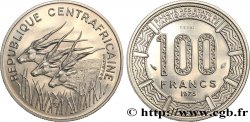 REPúBLICA CENTROAFRICANA Essai de 100 Francs antilopes type “BEAC” 1975 Paris