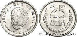 MALI 25 Francs Maliens lion 1961 Paris