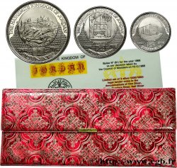 JORDANIEN Série Proof 3 monnaies 1969 - AH 1389 1969 
