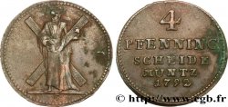 GERMANIA - BRUNSWICK-LUNEBURGO-CALENBERG 4 Pfenning 1792 