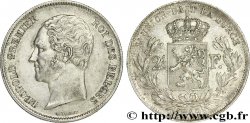 BELGIQUE - ROYAUME DE BELGIQUE - LÉOPOLD Ier 2 1/2 Francs petite tête nue 1849 Bruxelles fVZ 