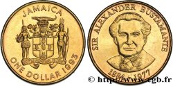 GIAMAICA 1 Dollar armes / Sir Alexander Bustamante, héros national 1993 