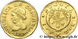 KOLUMBIEN 1 Peso 1829 Bogota