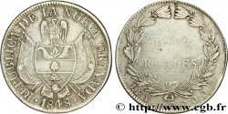 COLOMBIA - REPÚBLICA DE LA NUEVA GRANADA 10 (Diez) Reales 1848 Bogota MBC 