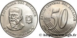ECUADOR 50 Centavos Eloy Alfaro 2000  MS 
