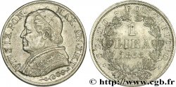 ITALIA - STATO PONTIFICIO - PIE IX (Giovanni Maria Mastai Ferretti) 1 Lira An XXII 1868 Rome