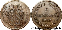 VATICAN AND PAPAL STATES 2 Baiocchi Pie XI an IV 1849 Rome