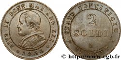 VATICAN AND PAPAL STATES 2 Soldi Pie IX an XXI 1866 Rome