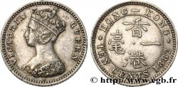 HONGKONG 10 Cents Victoria 1882 Heaton