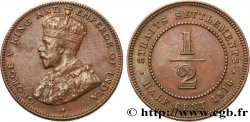 MALESIA - INSEDIAMENTI DELLO STRETTO 1/2 Cent Georges V 1916 