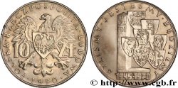POLOGNE 10 Zlotych aigle / 25e anniversaire de l’annexion des provinces 1970 Varsovie SUP 