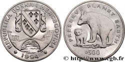 BOSNIA HERZEGOVINA 500 Dinara Proof ours noirs 1994 