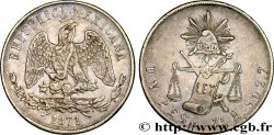 MEXICO 1 Peso aigle 1871 Zacatecas