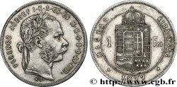 HUNGARY 1 Forint François-Joseph tête laurée 1877 Kremnitz