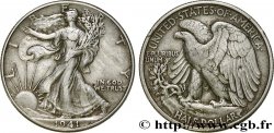 UNITED STATES OF AMERICA 1/2 Dollar Walking Liberty 1941 Philadelphie