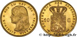 NETHERLANDS 10 Gulden Wilhelmina 1897 Utrecht MS 