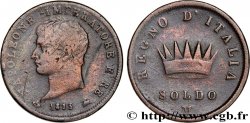 ITALY - KINGDOM OF ITALY - NAPOLEON I 1 Soldo Napoléon Ier 1813 Milan