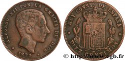 ESPAGNE 10 Centimos Alphonse XII 1879 Oeschger Mesdach & CO