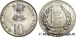 INDIA 10 Proof Roupies FAO 1973 