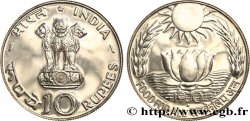 INDE 10 Proof Roupies FAO 1970 