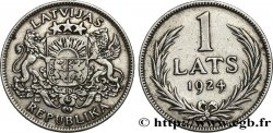 LATVIA 1 Lats emblème 1924 Londres