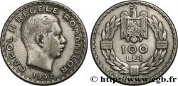 ROMANIA 100 Lei Charles II 1932 