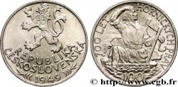 TSCHECHOSLOWAKEI 100 Korun 700e anniversaire des privilèges miniers de Jihlava 1949 