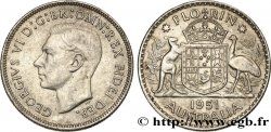 AUSTRALIA 1 Florin Georges VI 1951 Melbourne
