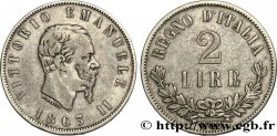 ITALY 2 Lire Victor Emmanuel II 1863 Turin