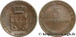 ITALIE - DUCHÉ DE PARME DE PLAISANCE ET DE GUASTALLA - MARIE-LOUISE D AUTRICHE 5 Centesimi  1830 Milan TB+ 