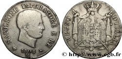 ITALIE - ROYAUME D ITALIE - NAPOLÉON Ier 5 Lire 1808 Milan TB+ 
