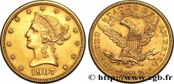 VEREINIGTE STAATEN VON AMERIKA 10 Dollars or  Liberty  1907 Denver
