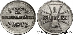 DEUTSCHLAND 1 Kopeck Monnaie d’occupation du commandement supérieur du front Est 1916 Hambourg - J