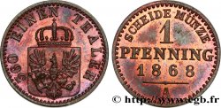 GERMANIA - PRUSSIA 1 Pfenninge 1868 Berlin