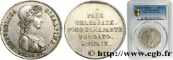 ITALIE - RÉPUBLIQUE CISALPINE 30 soldi an IX 1801 Milan SUP58 PCGS