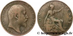 REINO UNIDO 1 Penny Edouard VII 1906 