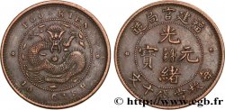 CHINE 10 Cash province de Foo-Kien empereur Kuang Hsü, dragon 1902-1908 Fuzhou   