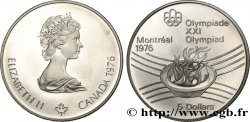 KANADA 5 Dollars Proof JO Montréal 1976 flamme olympique 1976 