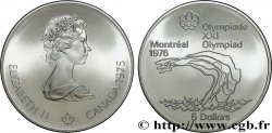 CANADA 5 Dollars JO Montréal 1976 plongeon 1975 
