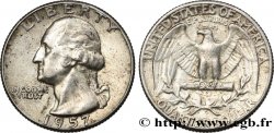 ÉTATS-UNIS D&nbsp;AMÉRIQUE 1/4 Dollar Georges Washington 1957 Philadelphie