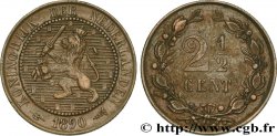 NIEDERLANDE 2 1/2 Cents lion couronné 1890 Utrecht