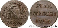 NETHERLANDS - UNITED PROVINCES 1 Duit Utrecht 1756 