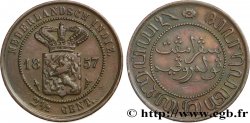 INDIAS NEERLANDESAS 2 1/2 Cents 1857 Utrecht