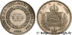 BRASILIEN 500 Reis Pierre II 1858 